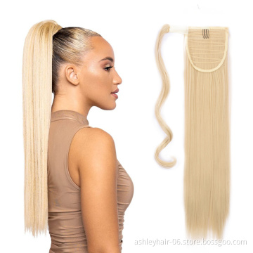 Julianna 26" wrap ponytail synthetic fiber pony tail afro brazilian yaki ponytails for black women synthetic hair ponytail